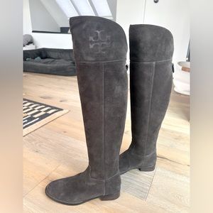Tory Burch Simone over the knee suede boot